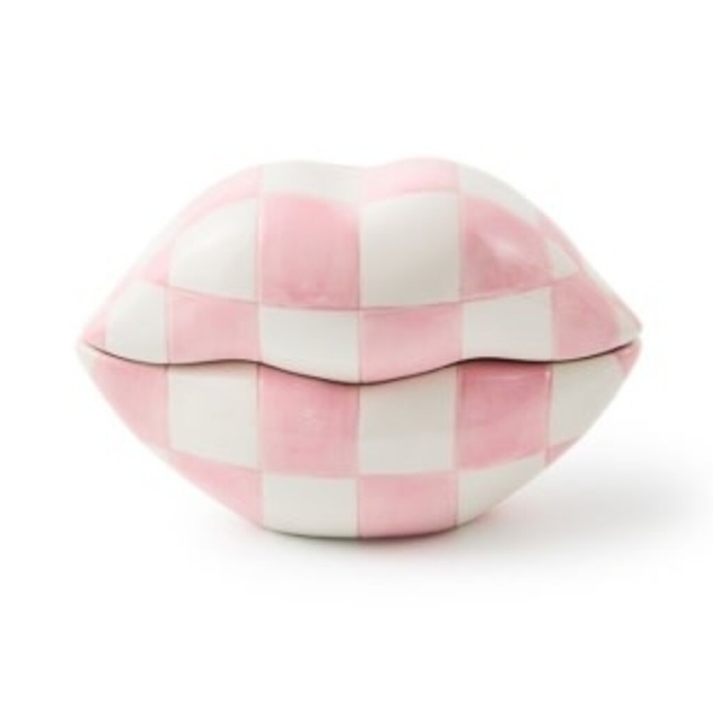 Mackenzie-Childs rosy lips kiss me box