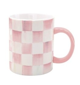 Mackenzie-Childs rosy check stoneware mug