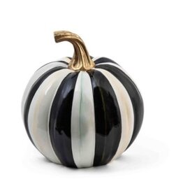 Mackenzie-Childs courtly stripe glossy small pumpkin