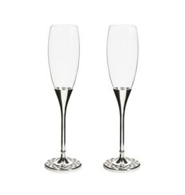 Mackenzie-Childs celebrate courtly toasting flutes, set of 2