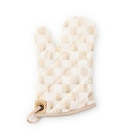 Mackenzie-Childs mocha check oven mitt