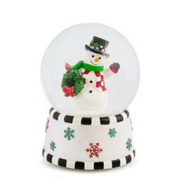 Mackenzie-Childs check it out snowman snow globe