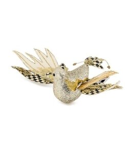 Mackenzie-Childs courtly noel gold bird clip