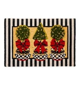 Mackenzie-Childs topiary entrance mat