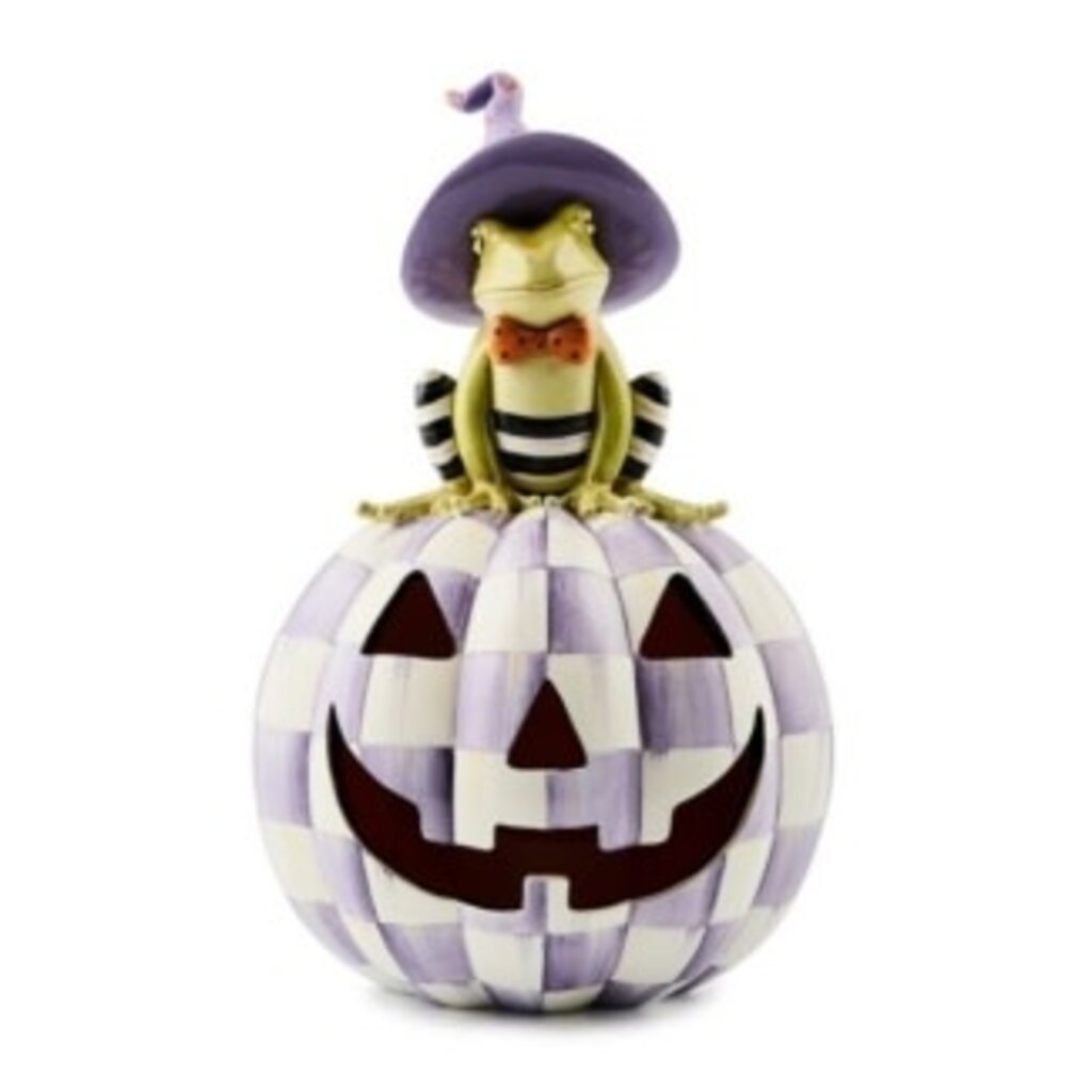 Mackenzie-Childs halloween illuminated fergal jack o' lantern