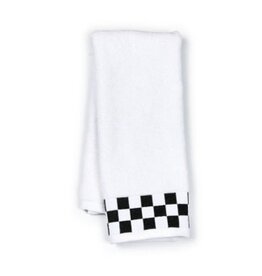 Mackenzie-Childs hand towel with black check border