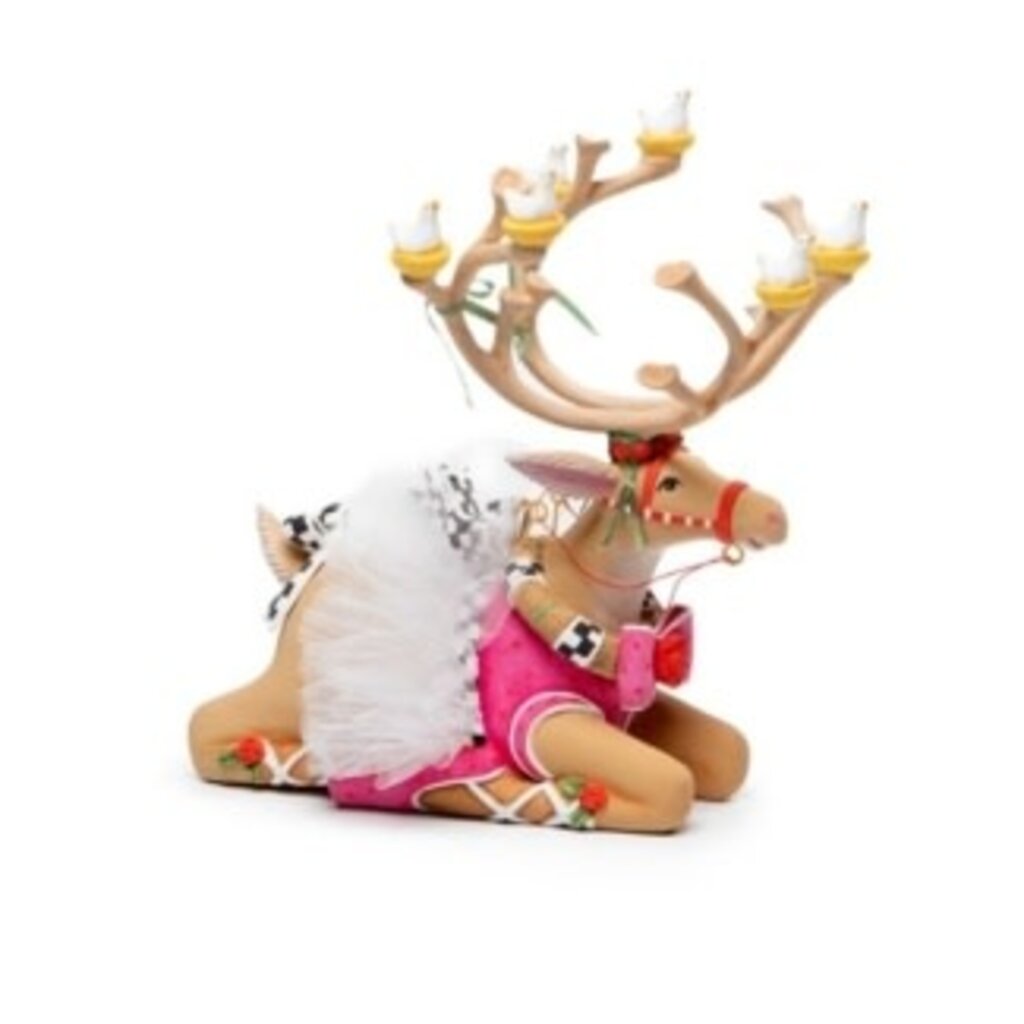 Mackenzie-Childs patience brewster dash away sitting dancer reindeer figure