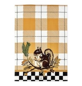 Mackenzie-Childs squirrel dish towel