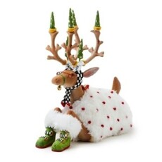 Mackenzie-Childs patience brewster dash away sitting blitzen reindeer figure