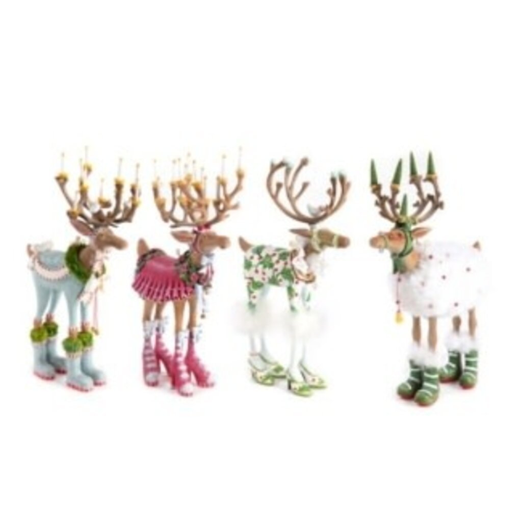 Mackenzie-Childs patience brewster dash away reindeer figure set