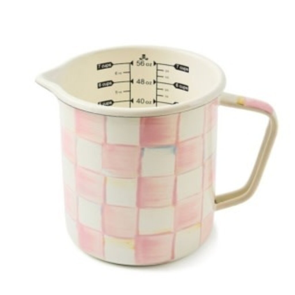 Mackenzie-Childs rosy check 7 cup measuring cup