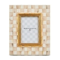 Mackenzie-Childs mocha check 4" x 6" frame