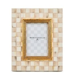 Mackenzie-Childs mocha check 4" x 6" frame