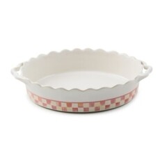 Mackenzie-Childs rosy check everyday medium oval baker