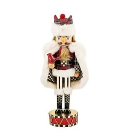 Mackenzie-Childs tartan cardinal nutcracker