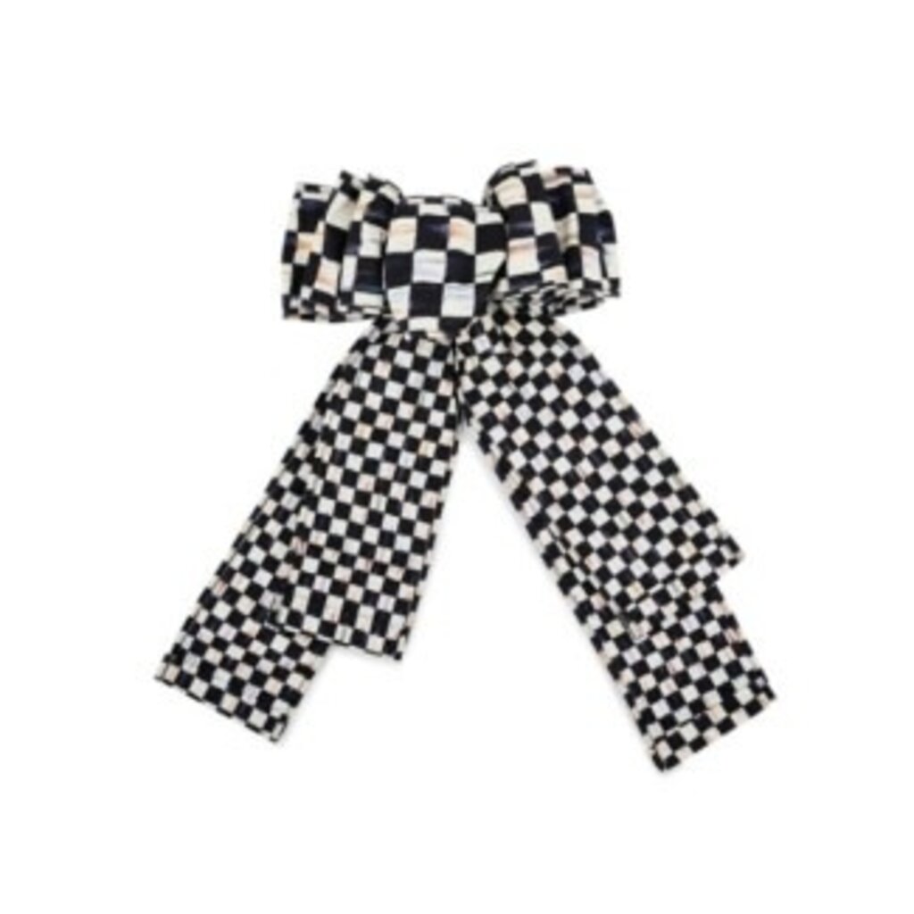 Mackenzie-Childs courtly check elegant bow