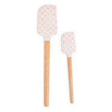 Mackenzie-Childs rosy check spatula, set of 2