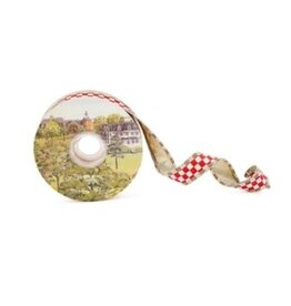 Mackenzie-Childs red check 1" ribbon