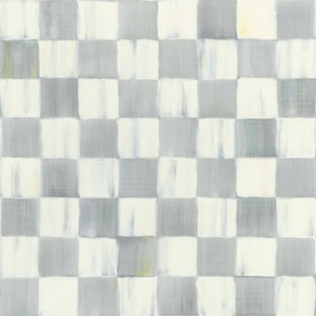 Mackenzie-Childs sterling check peel & stick wallpaper