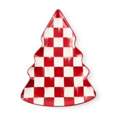 Mackenzie-Childs cherry check tree dish