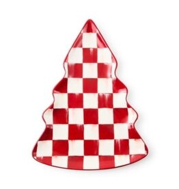 Mackenzie-Childs cherry check tree dish