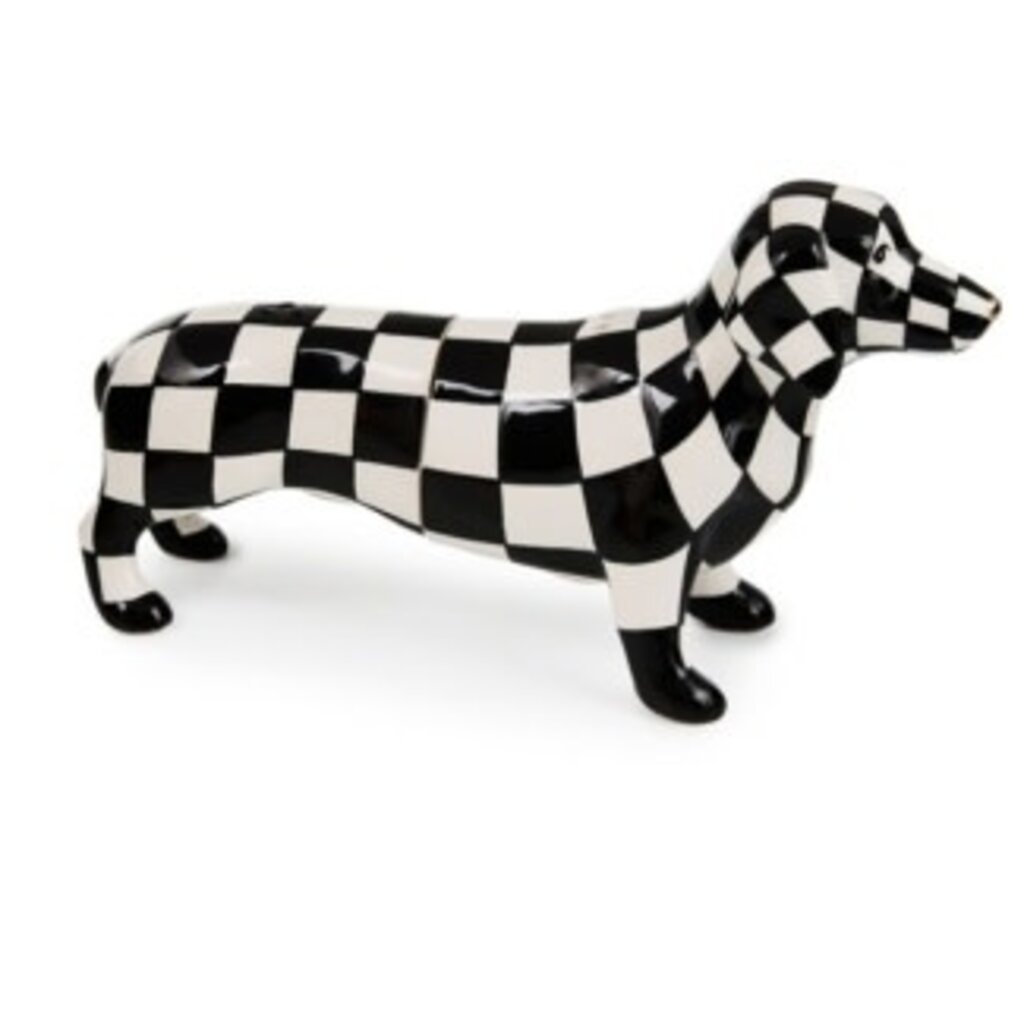 Mackenzie-Childs dachshund salt & pepper set