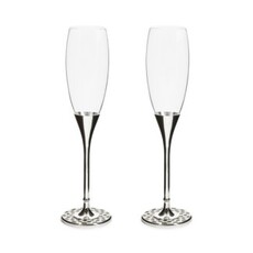 Mackenzie-Childs celebrate courtly toasting flutes, set of 2