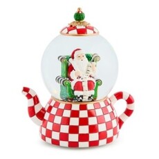 Mackenzie-Childs check it out teapot snow globe
