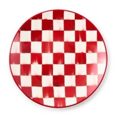 Mackenzie-Childs cherry check salad plates, set of 4
