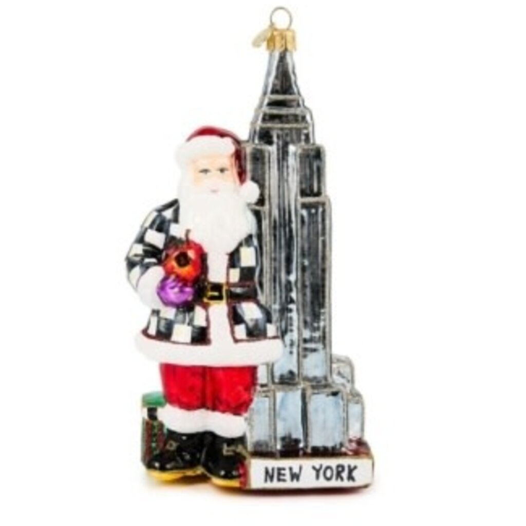 Mackenzie-Childs empire state building glass ornament