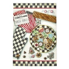 Mackenzie-Childs christmas cookie recipe dish towel