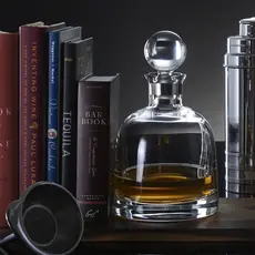 Waterford Elegance Short Decanter, 32.5oz w/ Round Stopper