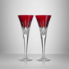 Waterford Lismore Toasting Flute 5.5 oz., Red, set of 2