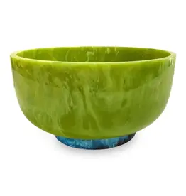 Beatriz Ball RESIN Rio Large Bowl with Base (green & blue)