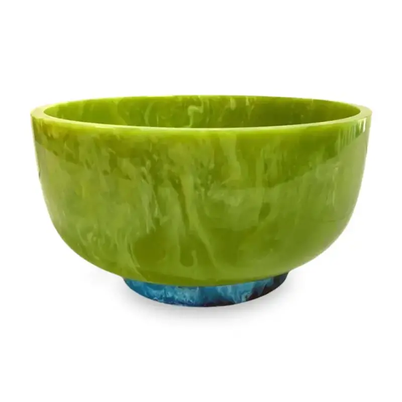Beatriz Ball RESIN Rio Large Bowl with Base (green & blue)