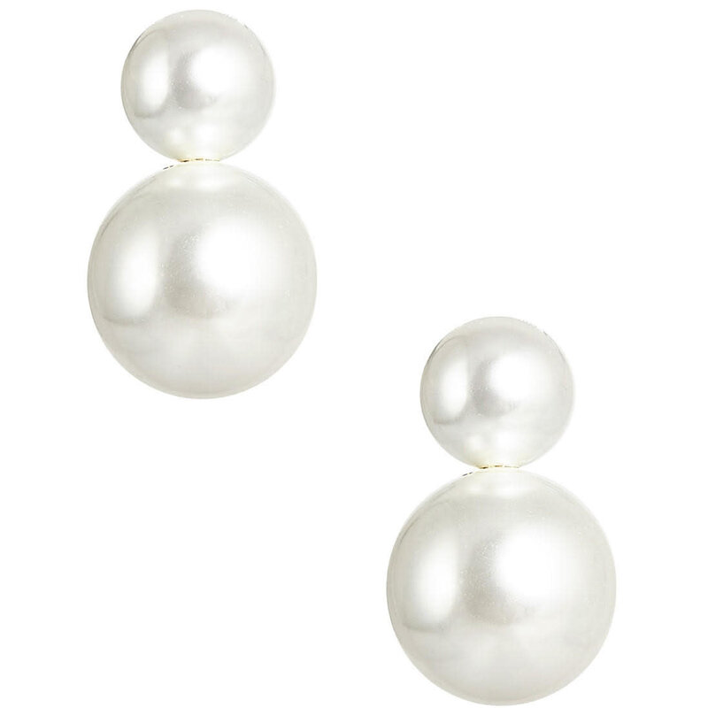Audrey Large Stud, Pearl