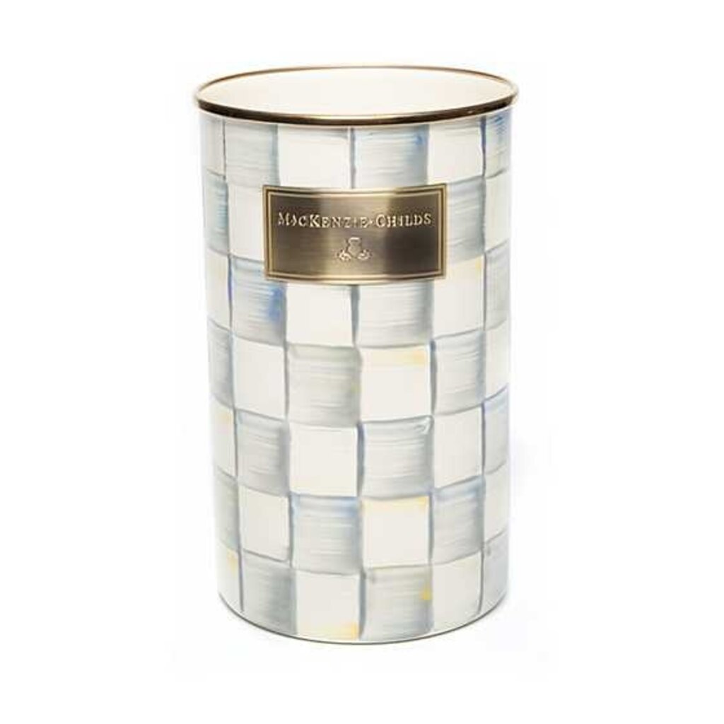 Mackenzie-Childs Sterling Check Utensil Holder