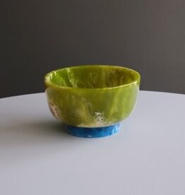 Beatriz Ball RESIN Rio Small Bowl with Base (green & blue)