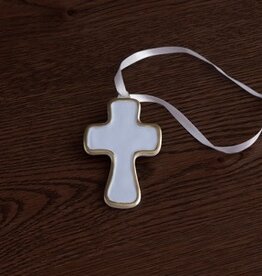Beatriz Ball ENCANTO Athens Cross Ornament (periwinkle)