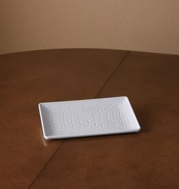 Beatriz Ball VIDA Croc Small Rectangular Tray, White