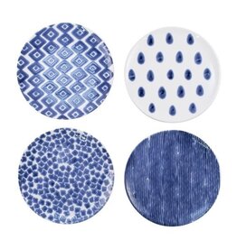 Vietri SANTORINI ASSORTED SALAD PLATES - SET OF 4