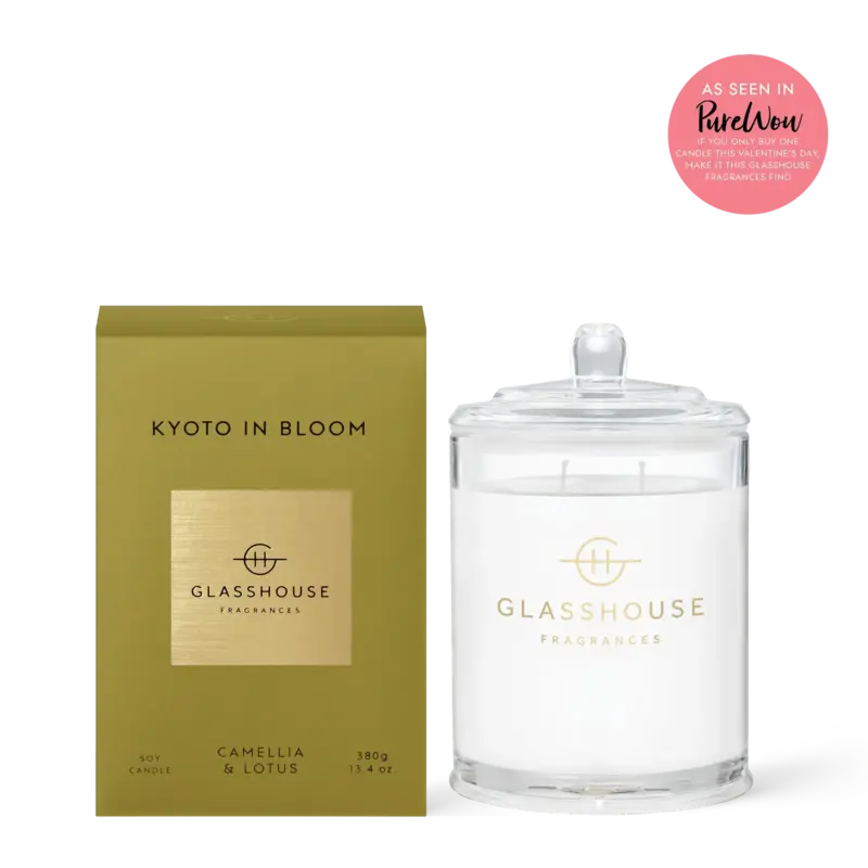 Glasshouse Fragrances 13.4 oz. Candle - KYOTO IN BLOOM