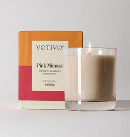 VOTIVO Pink Mimosa 10 oz. Signature Candle