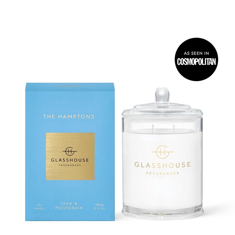 Glasshouse Fragrances 13.4 oz. Candle - THE HAMPTONS