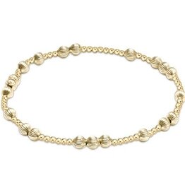 Hope Unwritten Dignity 4mm  Bead Bracelet - Gold