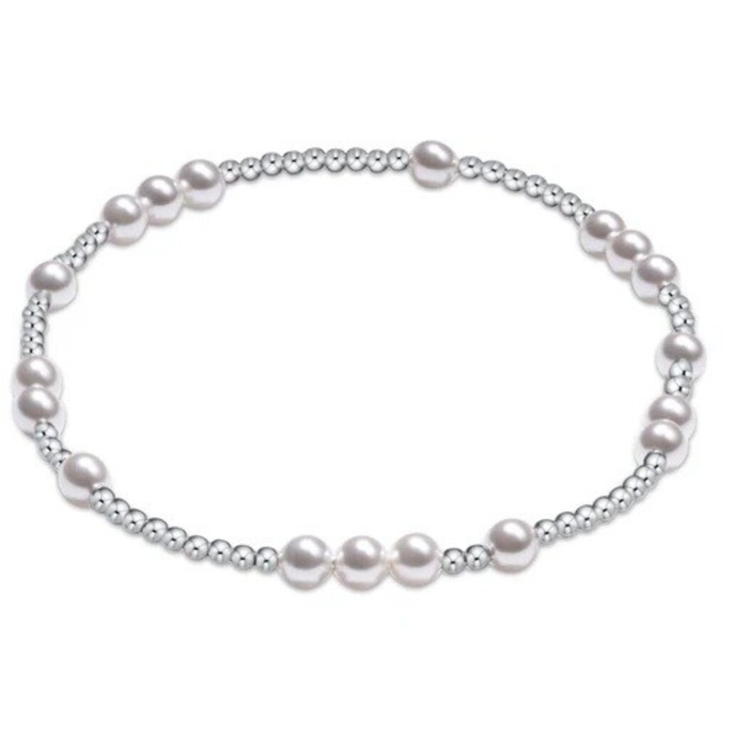 ENewton Design Hope Unwritten Sterling 4mm Bead Bracelet Pearl