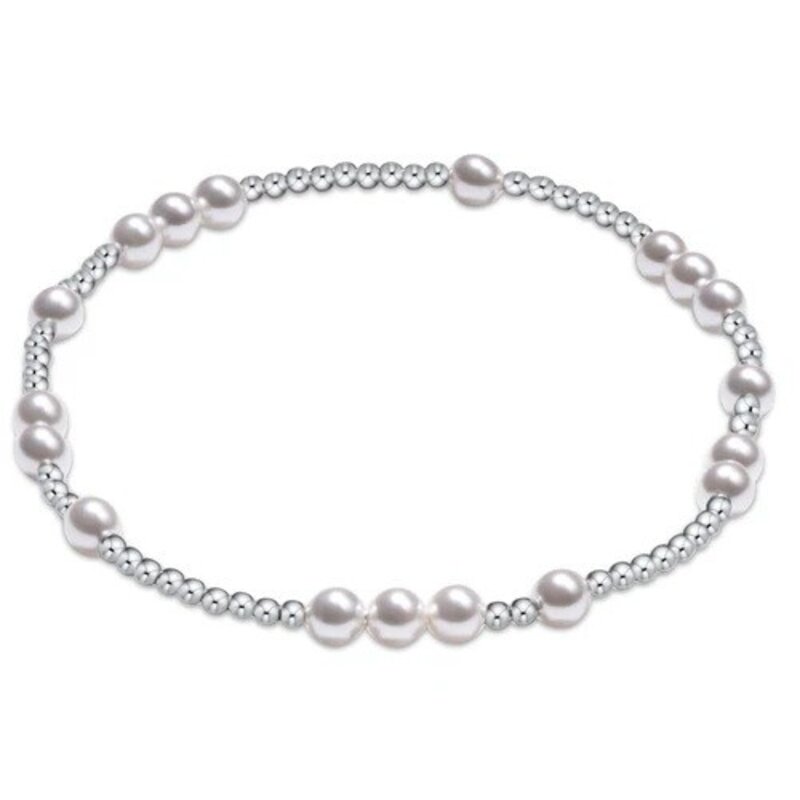 ENewton Design Hope Unwritten Sterling 4mm Bead Bracelet Pearl