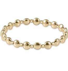enewton honesty gold grateful pattern 6mm bead bracelet