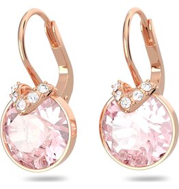 Swarovski Bella V Drop Earrings, Pink