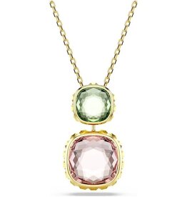 Swarovski Chroma Pendant Cushion cut, Multicolored